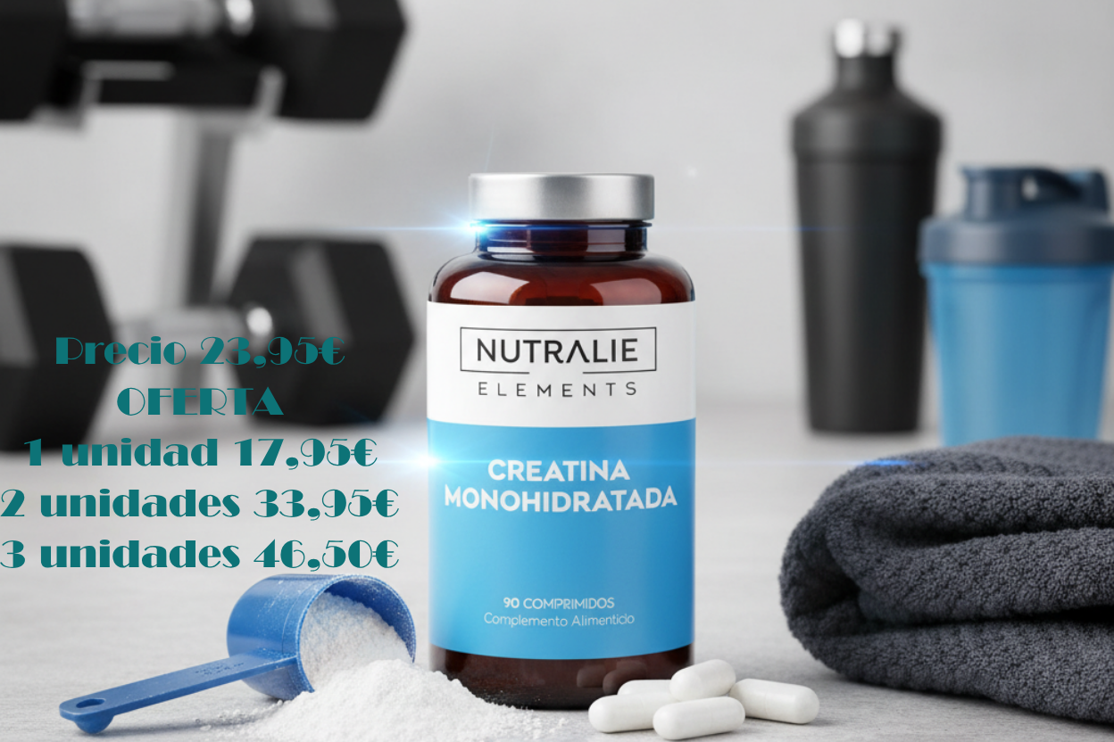 Creatina Monohidrato 100% – Fuerza y Masa Muscular – Rendimiento Deportivo y Recuperación – 90 Cápsulas Nutralie