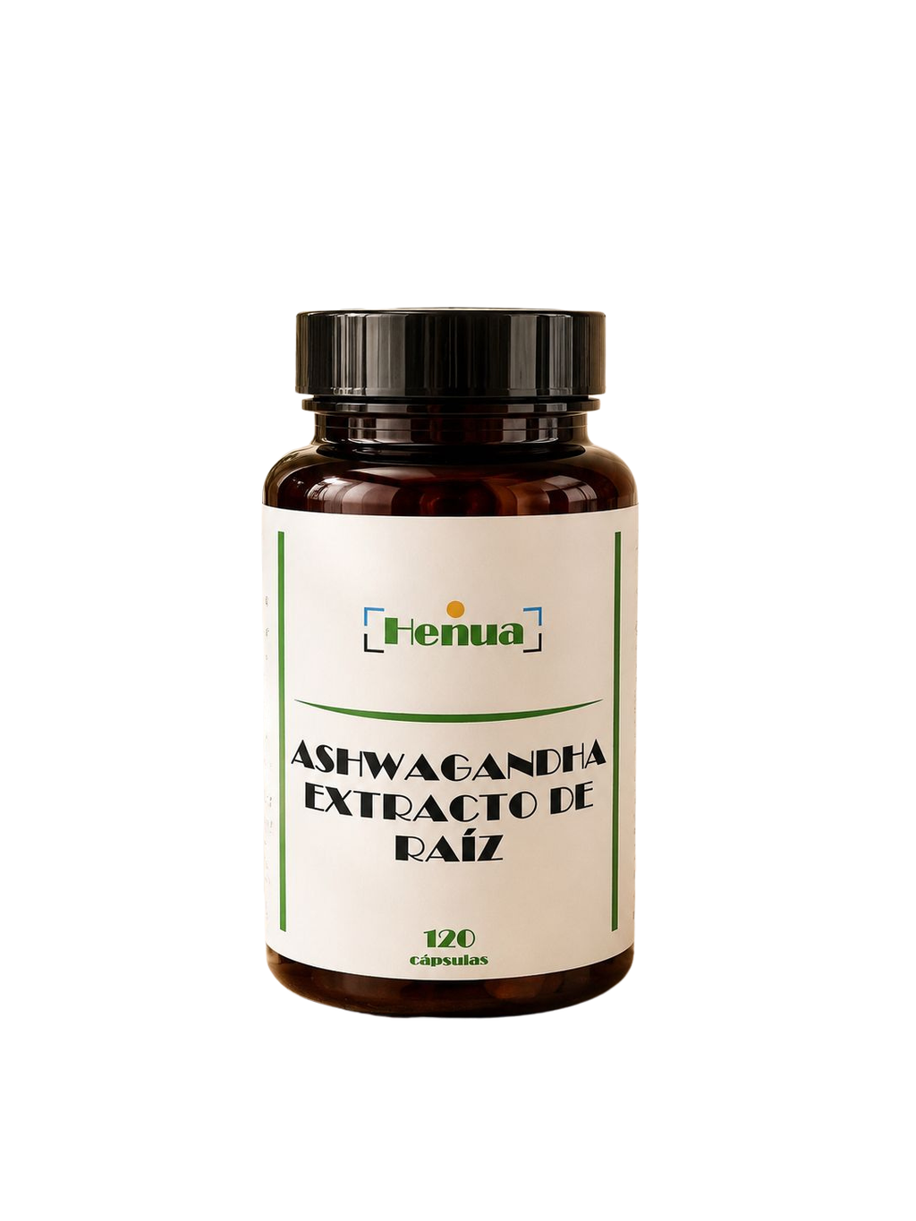 Ashwagandha Extracto de Raíz Henua - 120 Cápsulas - Adaptógeno Natural - Estrés y Bienestar Mental