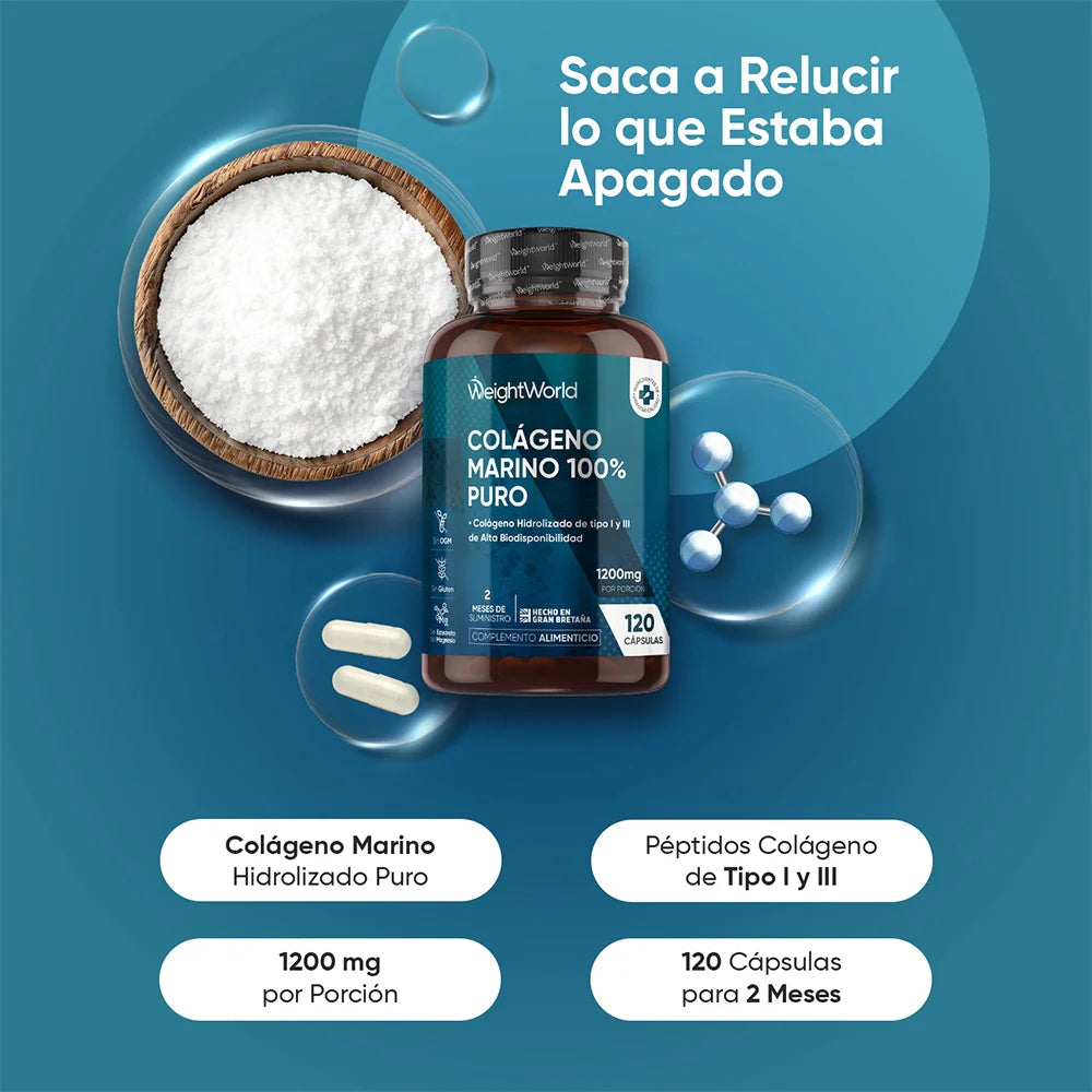 Colágeno Marino WeightWorld - Saca a Relucir lo que Estaba Apagado