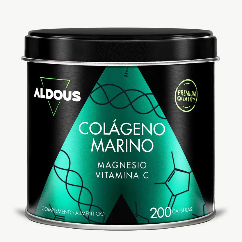 Colágeno Marino con Magnesio y Vitamina C | Antiedad, Articulaciones y Piel Radiante – Alta Absorción Aldous