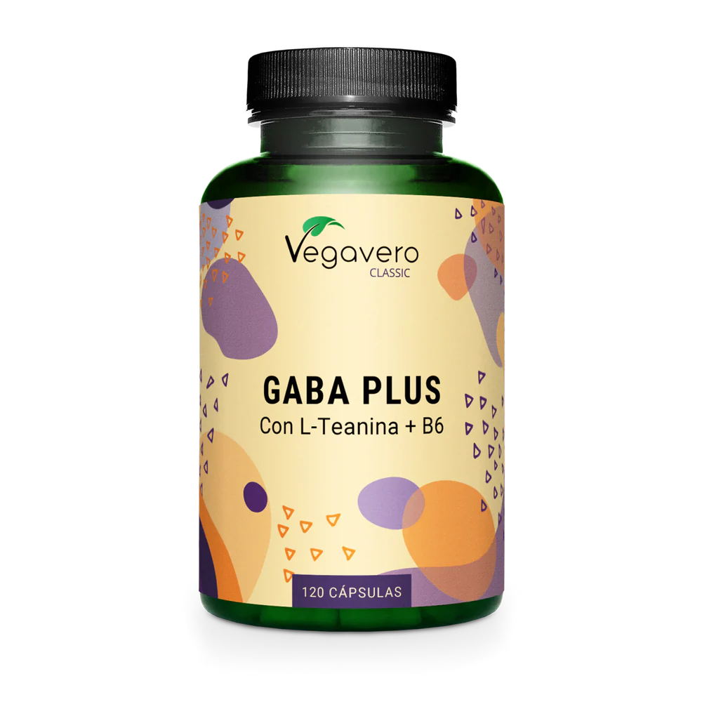 VEGAVERO GABA Plus con L-Teanina + B6. 120 Cápsulas.