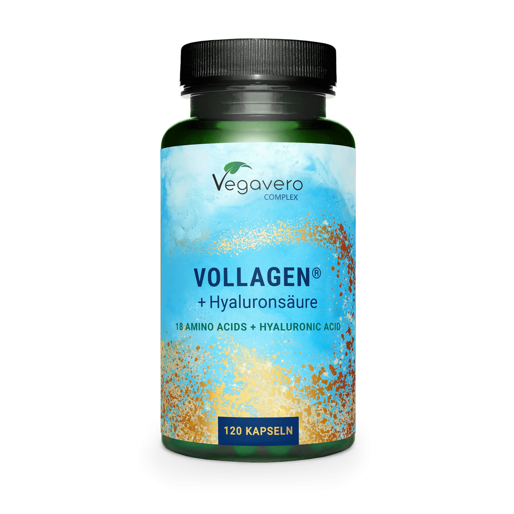 VEGAVERO Vollagen + Ácido Hialurónico Complex. 120 Cápsulas.