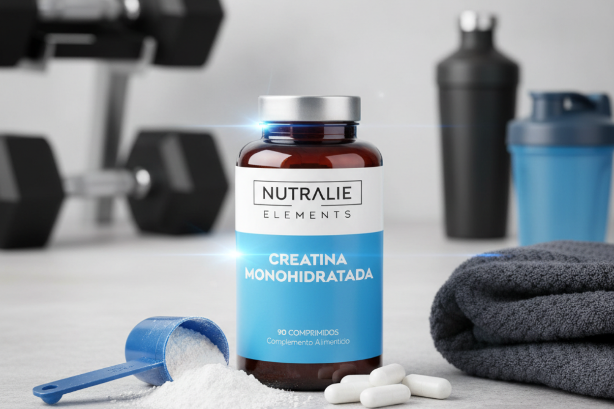 Creatina Monohidrato 100% – Fuerza y Masa Muscular – Rendimiento Deportivo y Recuperación – 90 Cápsulas Nutralie