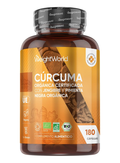 WeightWorld Cúrcuma Orgánica Certificada con Jengibre y Pimienta Negra - 180 Cápsulas