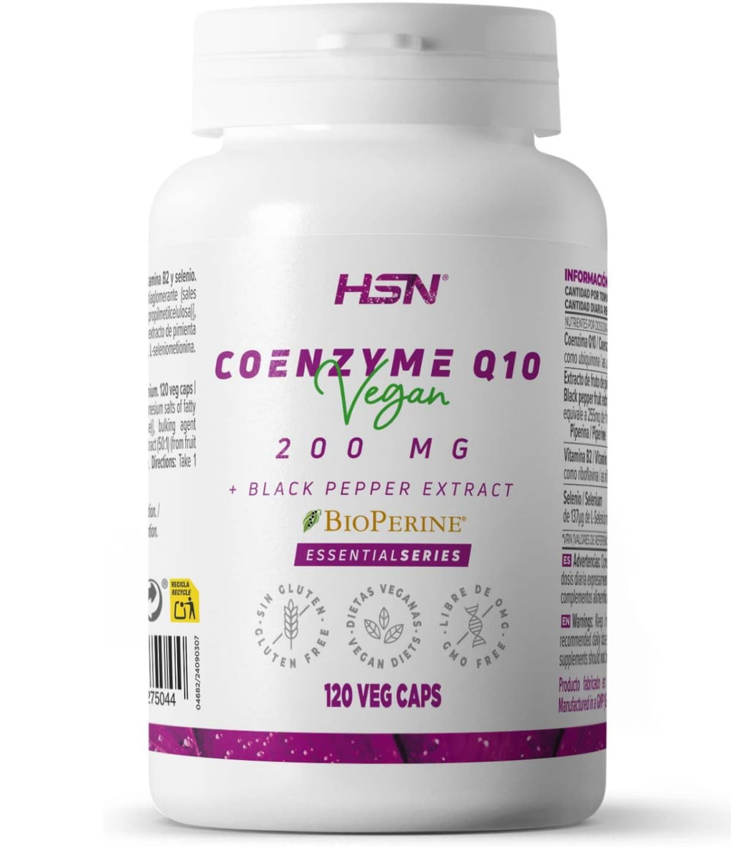 Coenzyme Q10 200mg + BioPerine® - 30 Vegan Capsules