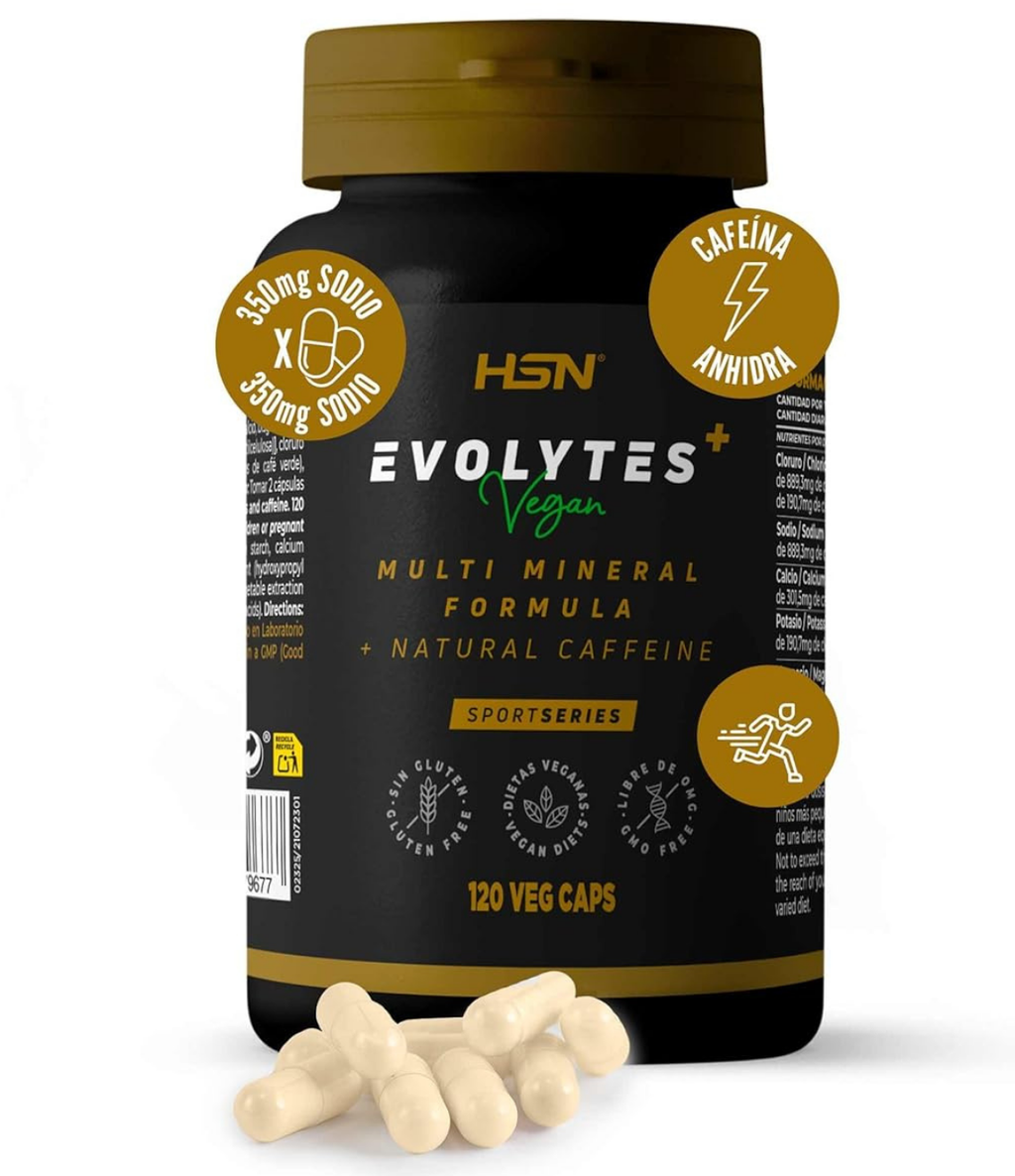 Evolytes Plus+ Electrolytes + Caffeine - 120 Vegan Capsules