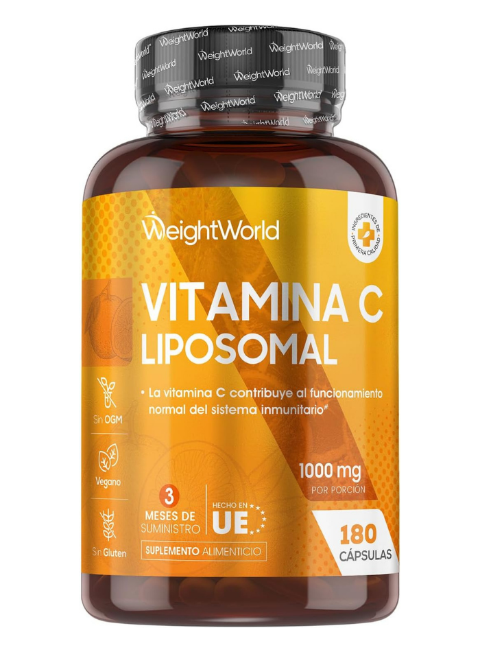 WeightWorld Vitamina C Liposomal 1000mg con Rosa Mosqueta - 180 Cápsulas