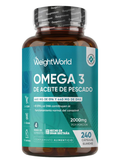 WeightWorld Omega 3 de Aceite de Pescado 2000mg - 660mg EPA 440mg DHA - 240 Cápsulas