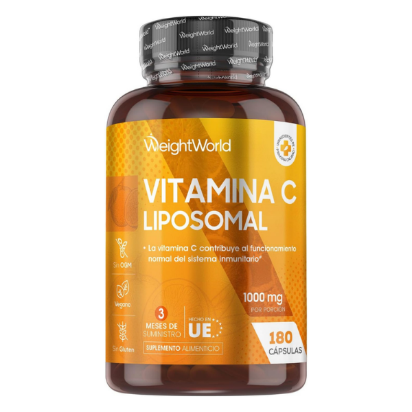 WeightWorld Vitamina C Liposomal 1000mg con Rosa Mosqueta - 180 Cápsulas