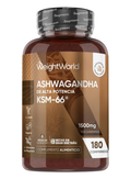 WeightWorld Ashwagandha KSM-66 Extracto de Alta Potencia 1500mg - 180 Comprimidos