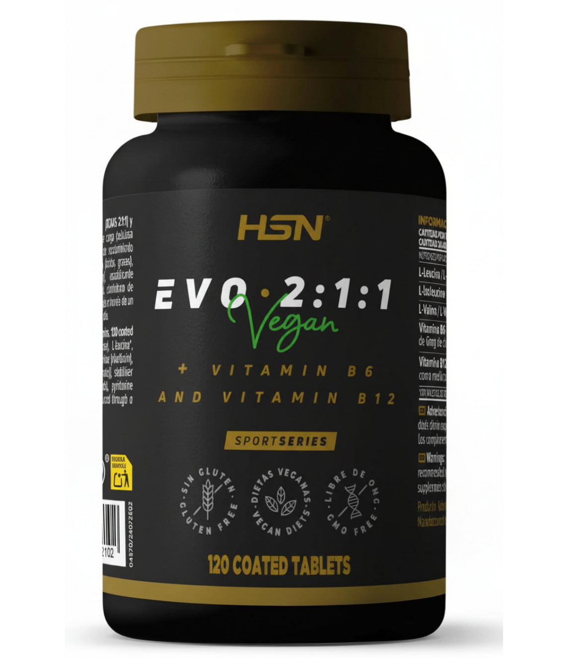 HSN Evo 2:1:1 (BCAA's 2:1:1 + Vitaminas B6 y B12) - 120 tabletas