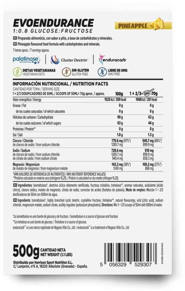 Evoendurance Intra-Workout Drink 500g - Pineapple
