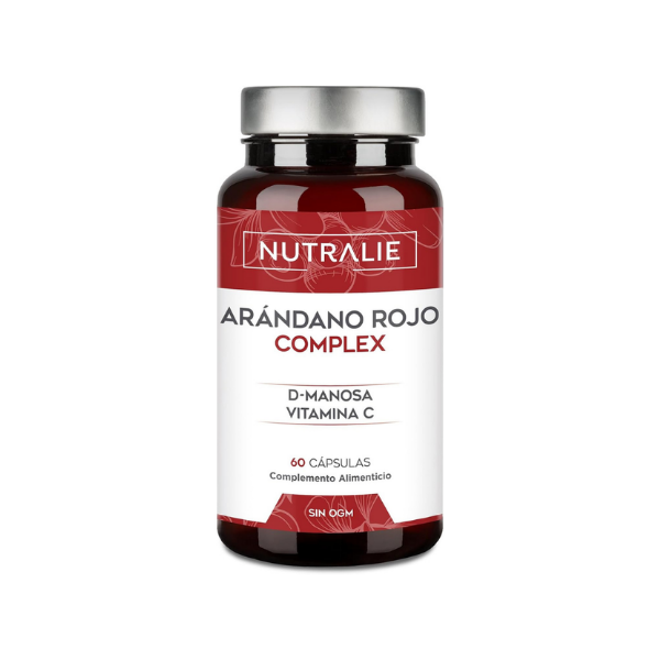 Arándano Rojo + D-Manosa – Infección Urinaria y Cistitis – Salud de la Vejiga – Con Vitamina C – 60 Cápsulas Nutralie