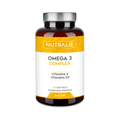 Nutralie Omega 3 Complex with Vitamin E and Vitamin D3 - 60 Softgels GMO Free