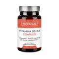 Vitamina D3 + K2 – Huesos Fuertes y Sistema Inmunitario – Alta Absorción de Calcio – Con Vitamina C – 60 Cápsulas Blandas Nutralie
