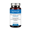 Nutralie Hydrolyzed Marine Collagen Complex with Hyaluronic Acid, Coenzyme Q10, Vitamins E, B12, C, Zinc and Lycopene - 60 Capsules