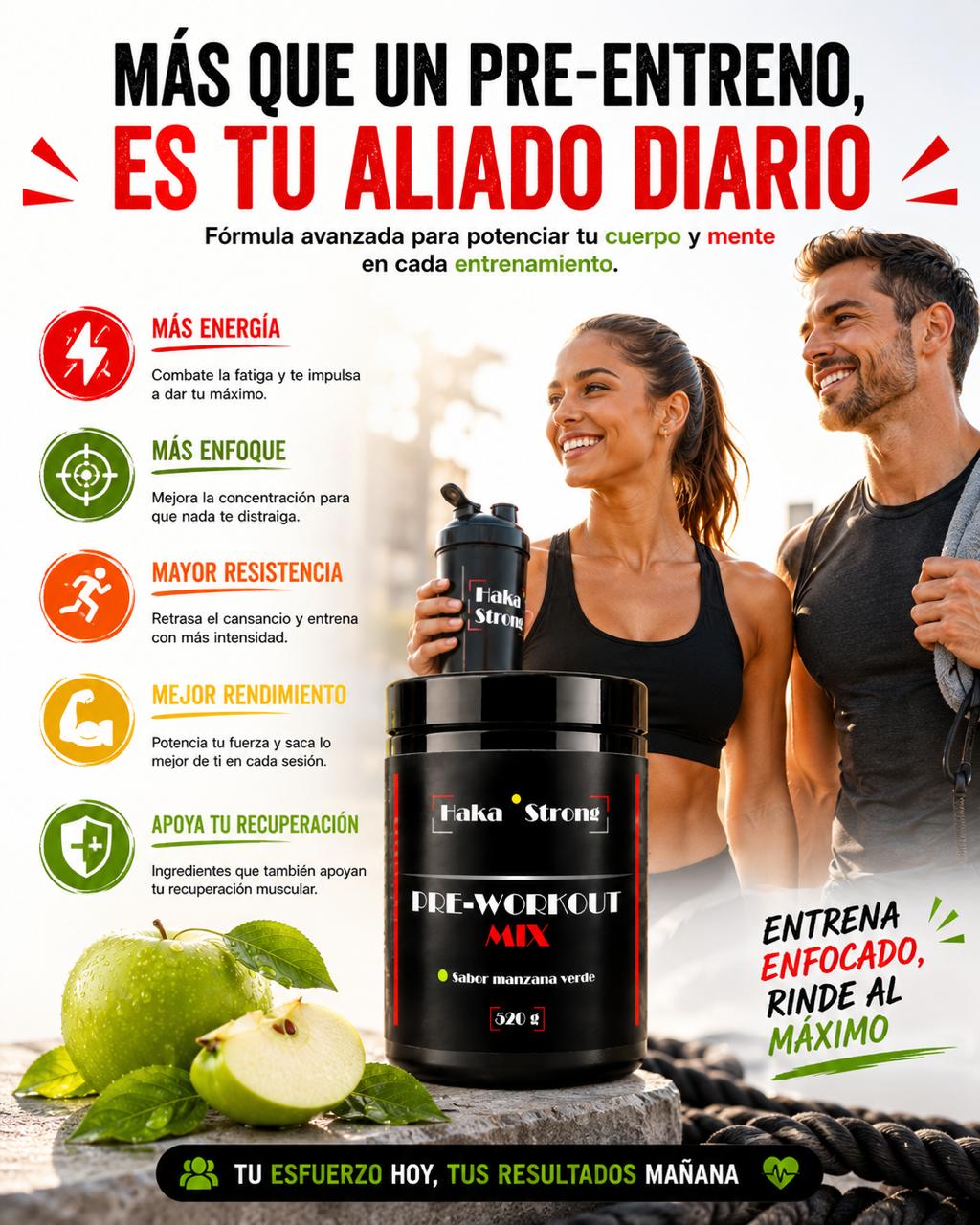 Pre-Workout Mix 520 g Haka Strong - Pre Entreno