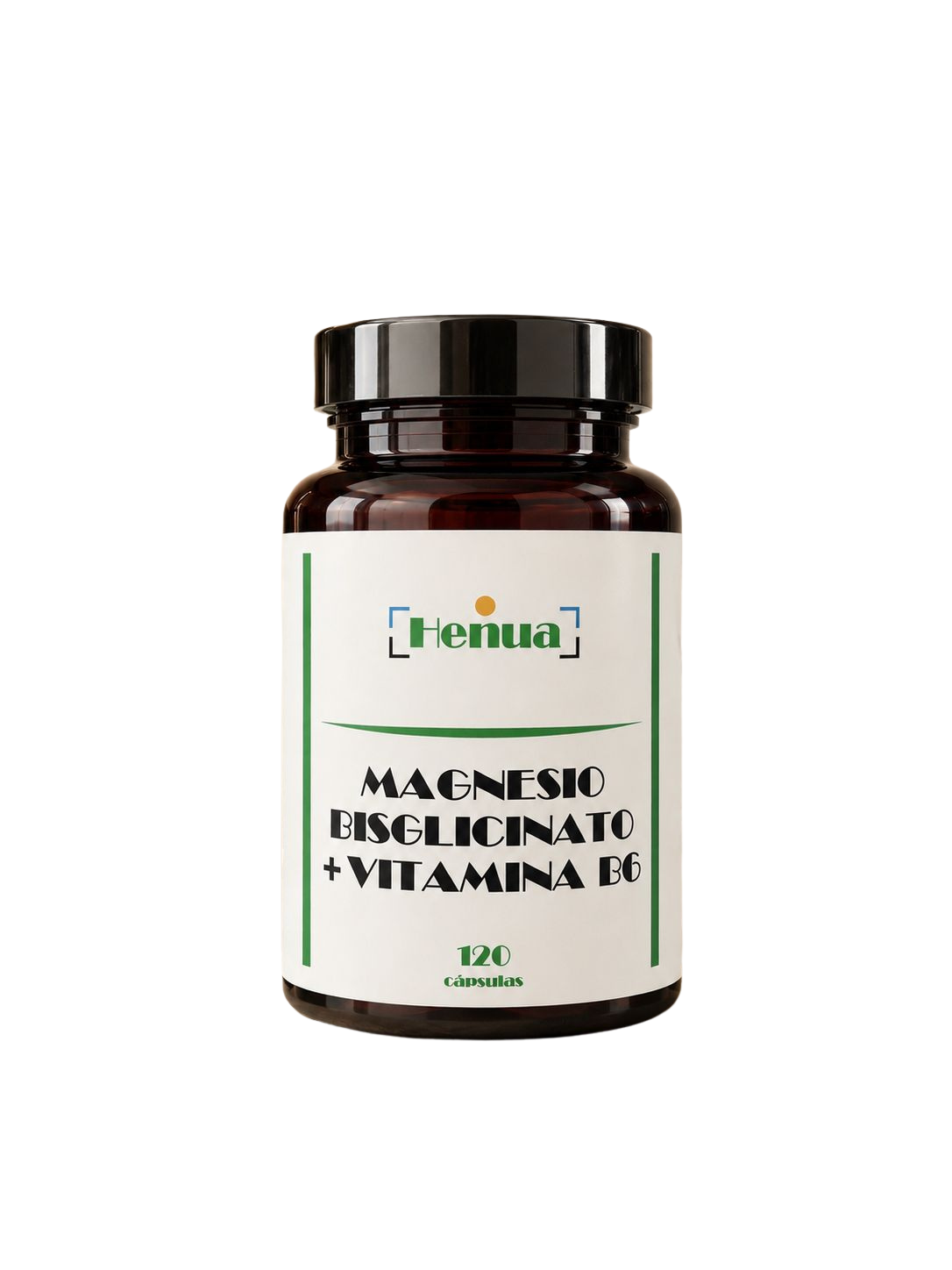 Magnesio Bisglicinato con Vitamina B6 Henua - 120 Cápsulas - Alta Absorción - Sistema Nervioso y Función Muscular