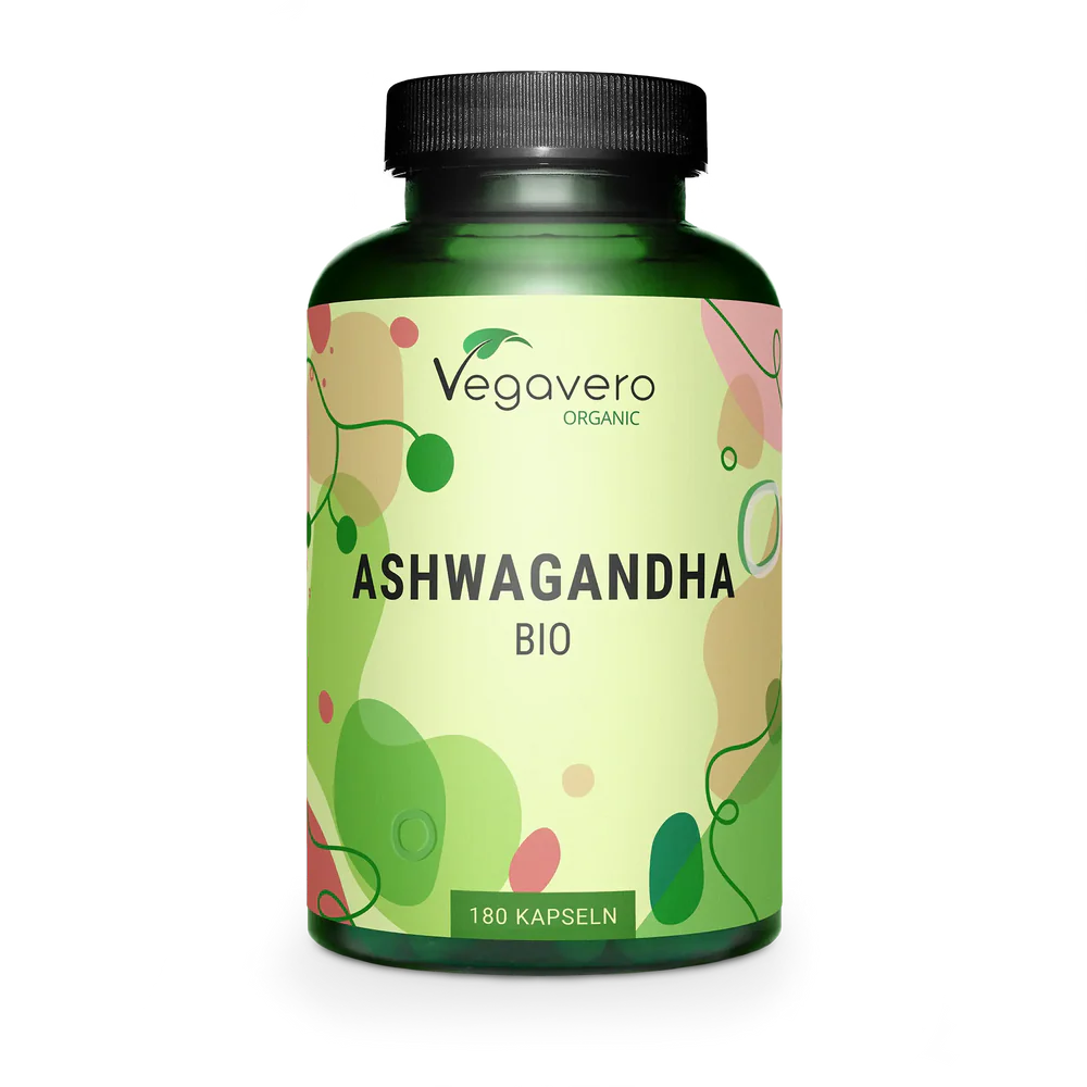VEGAVERO Ashwagandha Orgánico. 180 Cápsulas