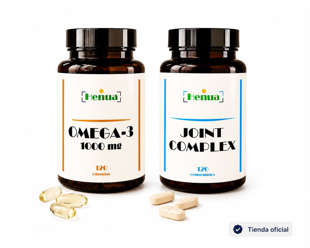 Pack Articulaciones y Movilidad Henua - Joint Complex 120 Comprimidos + Omega 3 1000 mg 120 Soft-Gels