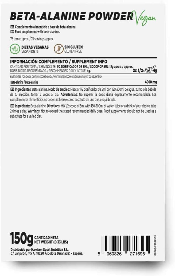 HSN Beta-Alanina en Polvo 150g