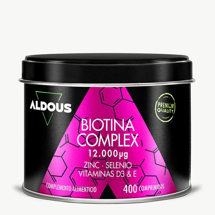 Biotina Complex con Zinc, Selenio, Vitamina D3 y E | Cabello, Piel y Uñas – Fórmula Completa Aldous
