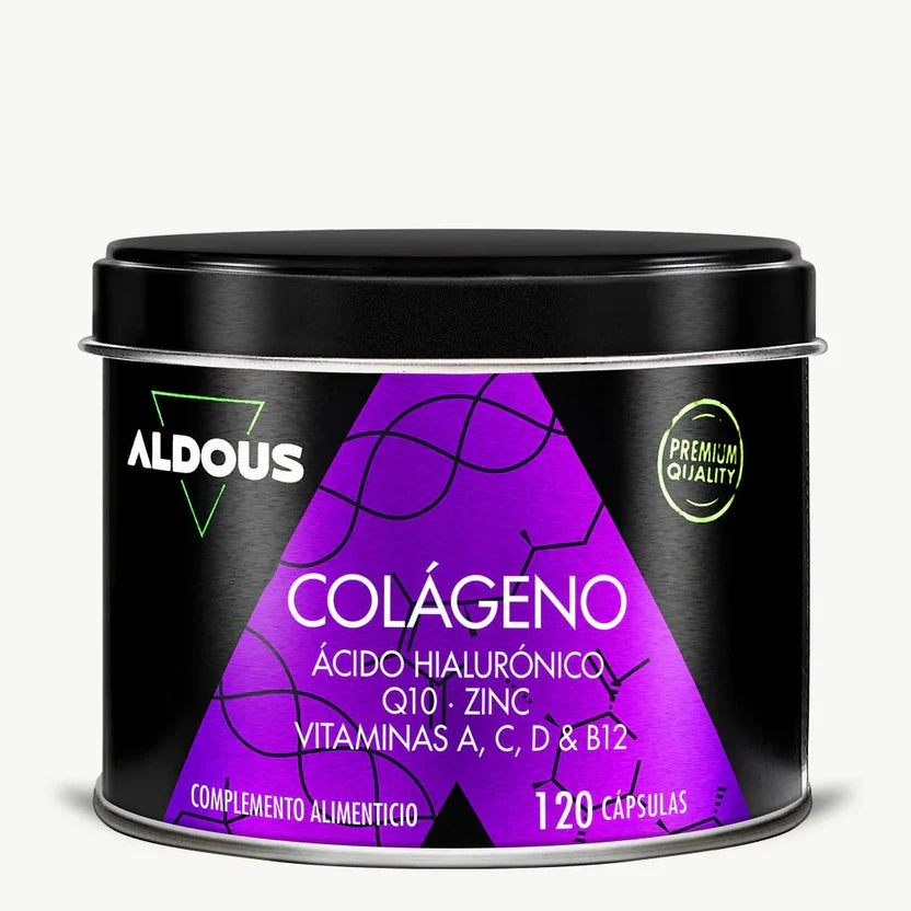 Aldous Hydrolyzed Collagen 400mg + Hyaluronic Acid + Q10 + Zinc + Vitamins A, C, D & B12 - 120 Capsules