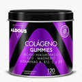 Colágeno Hidrolizado en Gominolas con Ácido Hialurónico, Q10, Magnesio y Vitaminas – Piel, Cabello, Uñas y Articulaciones – 120 Gummies Aldous