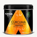 Aldous BIO Organic Turmeric 1300mg with Ginger, Black Pepper and Probiotics - 250 Vegetable Capsules
