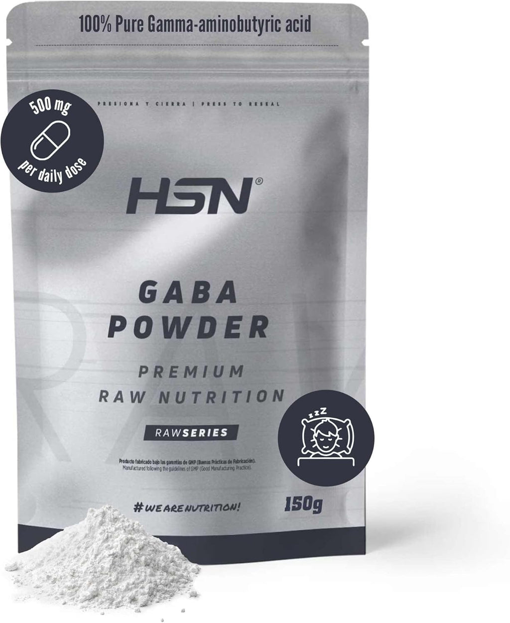 HSN GABA en Polvo 150g - Ácido Gamma-aminobutírico