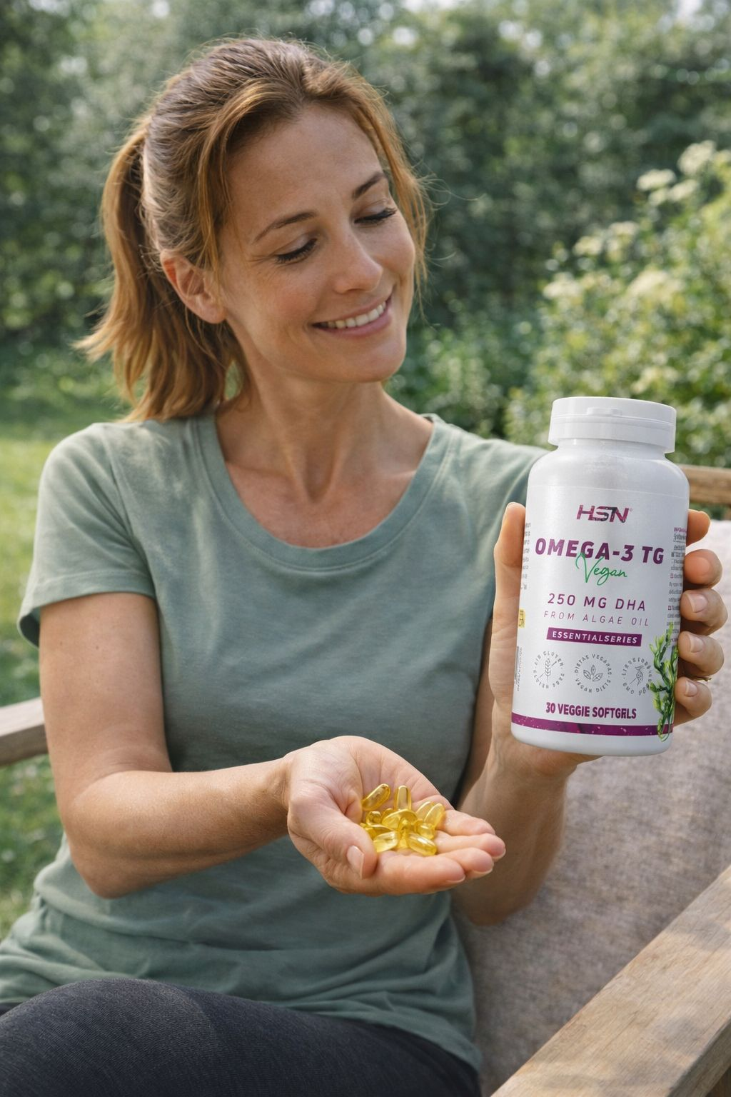 Vegan Omega-3 DHA 250mg Algae Oil - 30 Vegetable Pearls