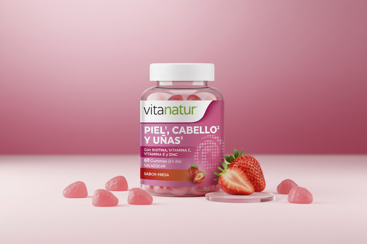Piel Cabello Uñas Gummies presentación