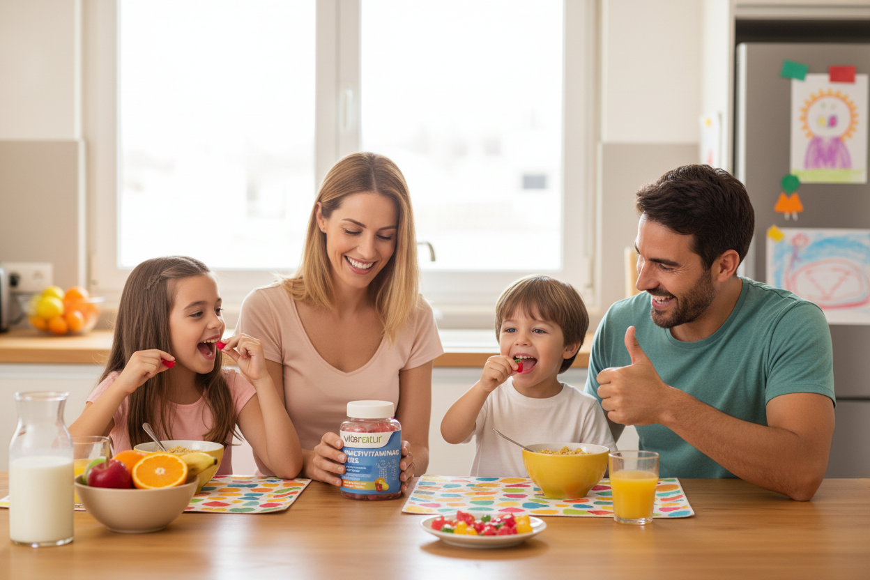 Estilo de vida - Niños felices con KIDS Multivitaminas