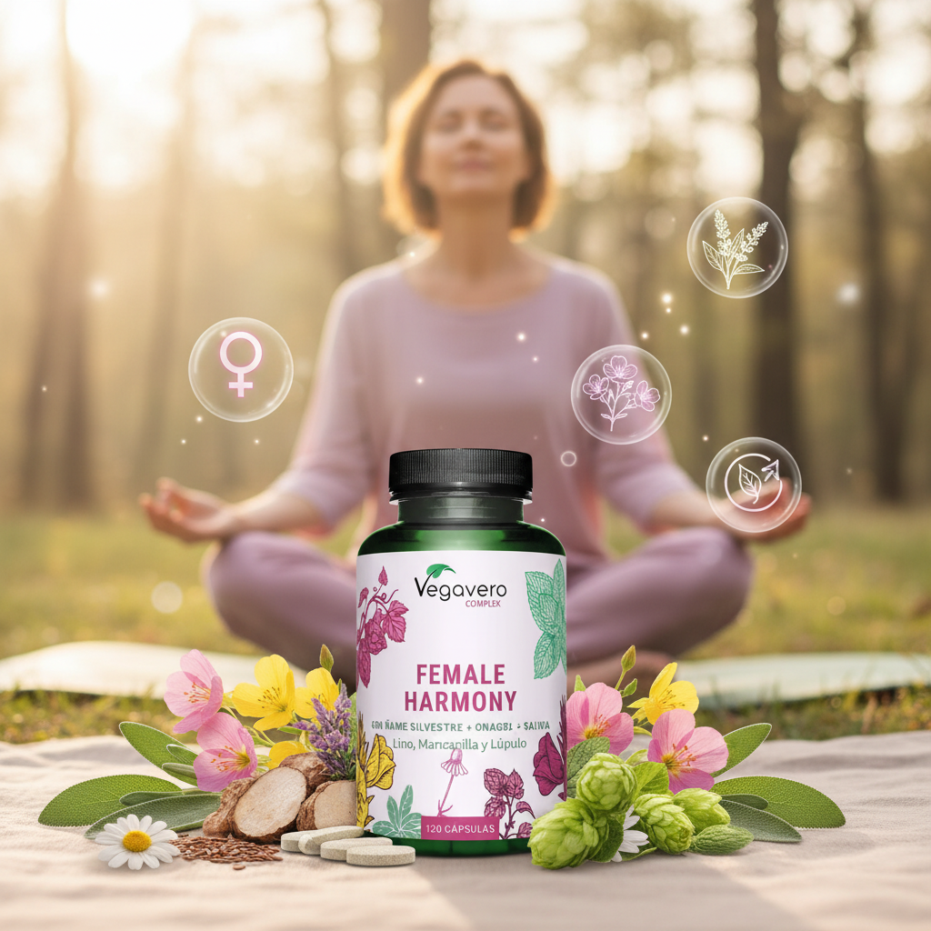 Female Harmony Complex - Imagen de estilo de vida con bienestar femenino y equilibrio natural