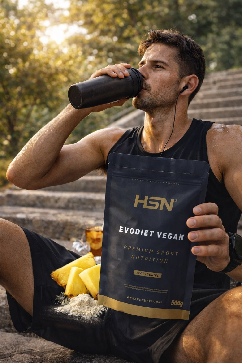 Evodiet Vegan Soy Protein + Glucomannan 500g - Chocolate