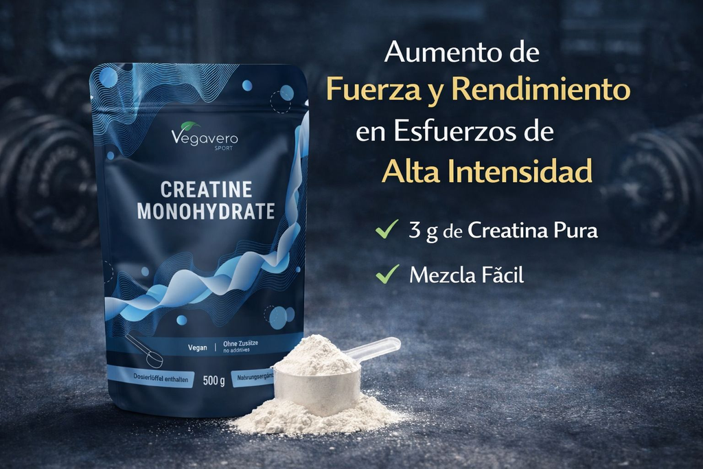 VEGAVERO Creatina Monohidrato en Polvo 500 g.