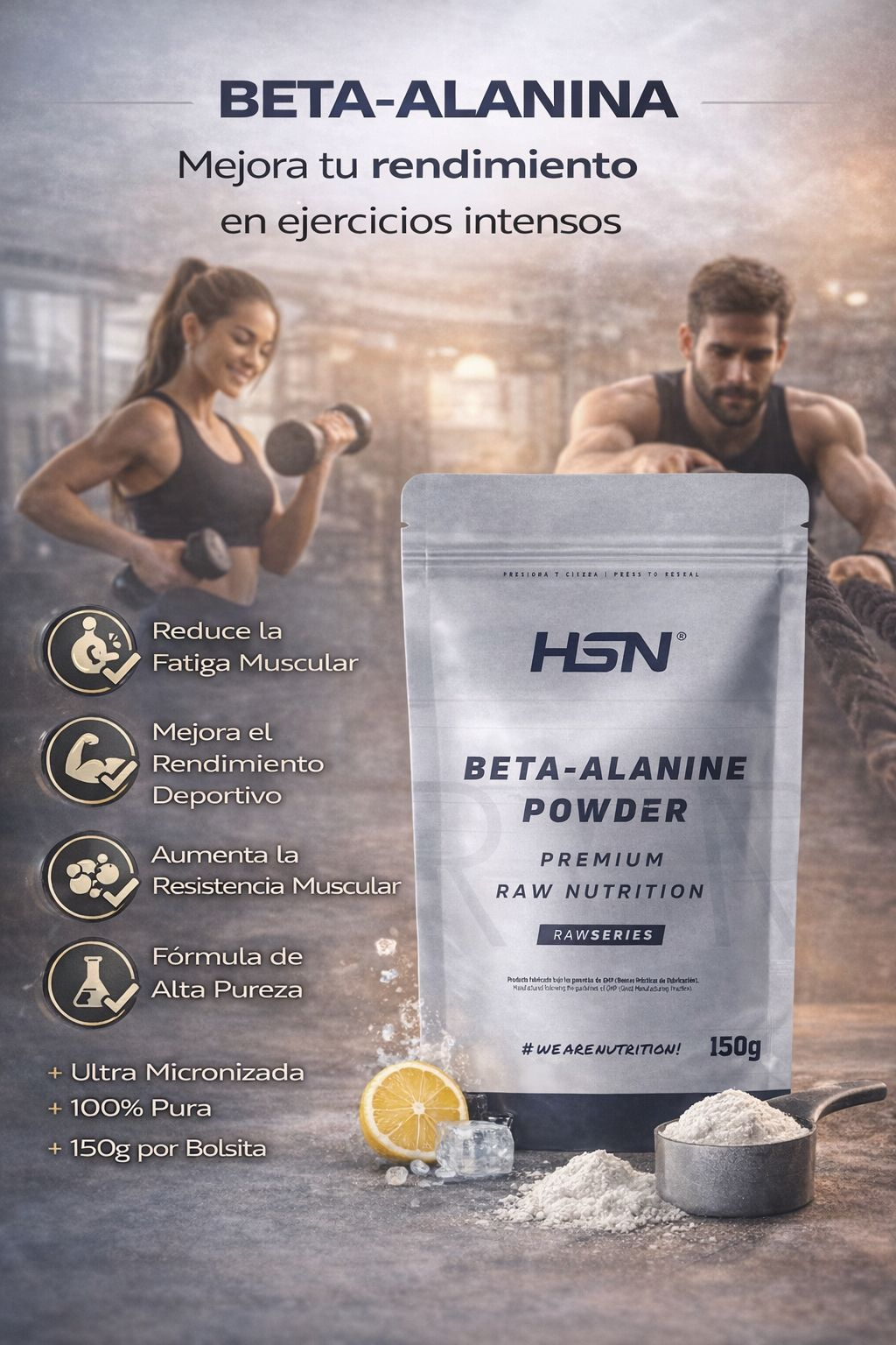 HSN Beta-Alanina en Polvo 150g