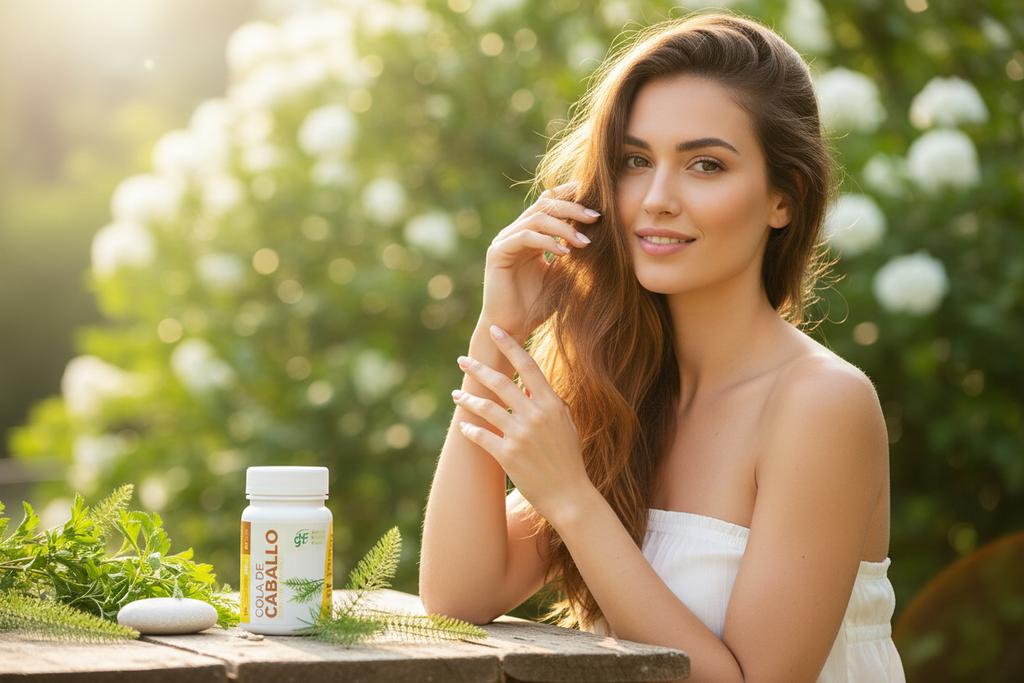 Estilo de vida - Mujer con cabello y uñas fuertes