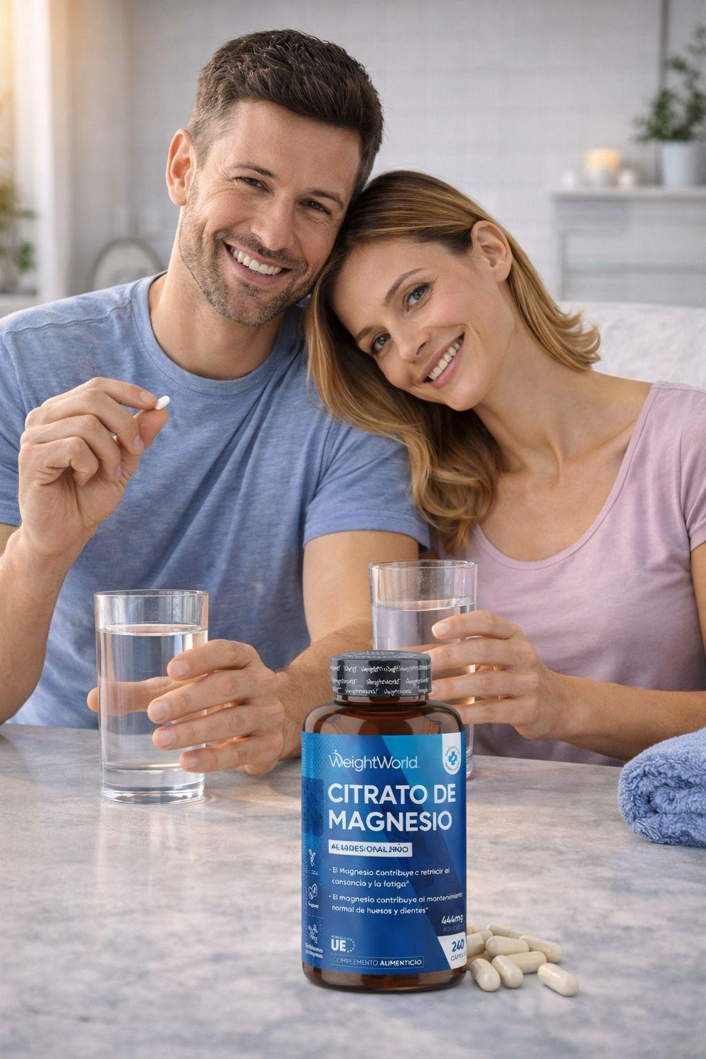 WeightWorld Citrato de Magnesio 444mg - 240 Cápsulas Veganas