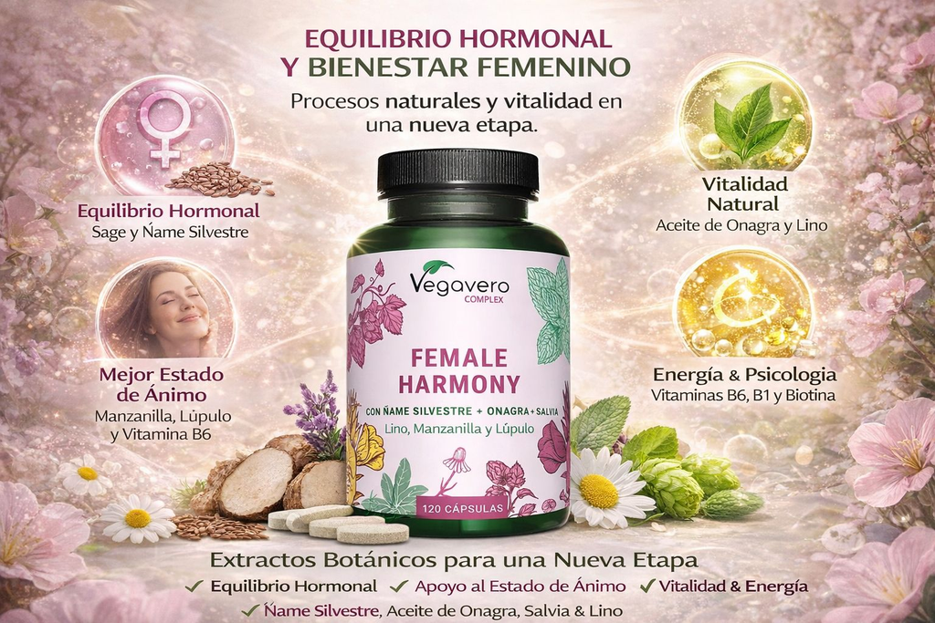 VEGAVERO Female Harmony Complex. 120 Cápsulas