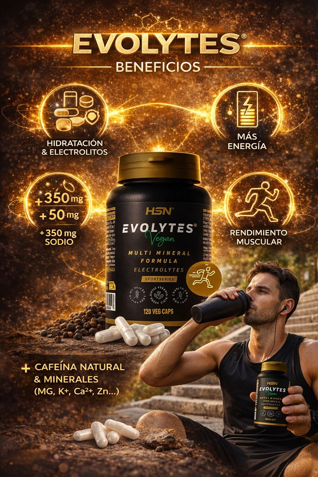 Evolytes Electrolyte Salts - 120 Vegan Capsules