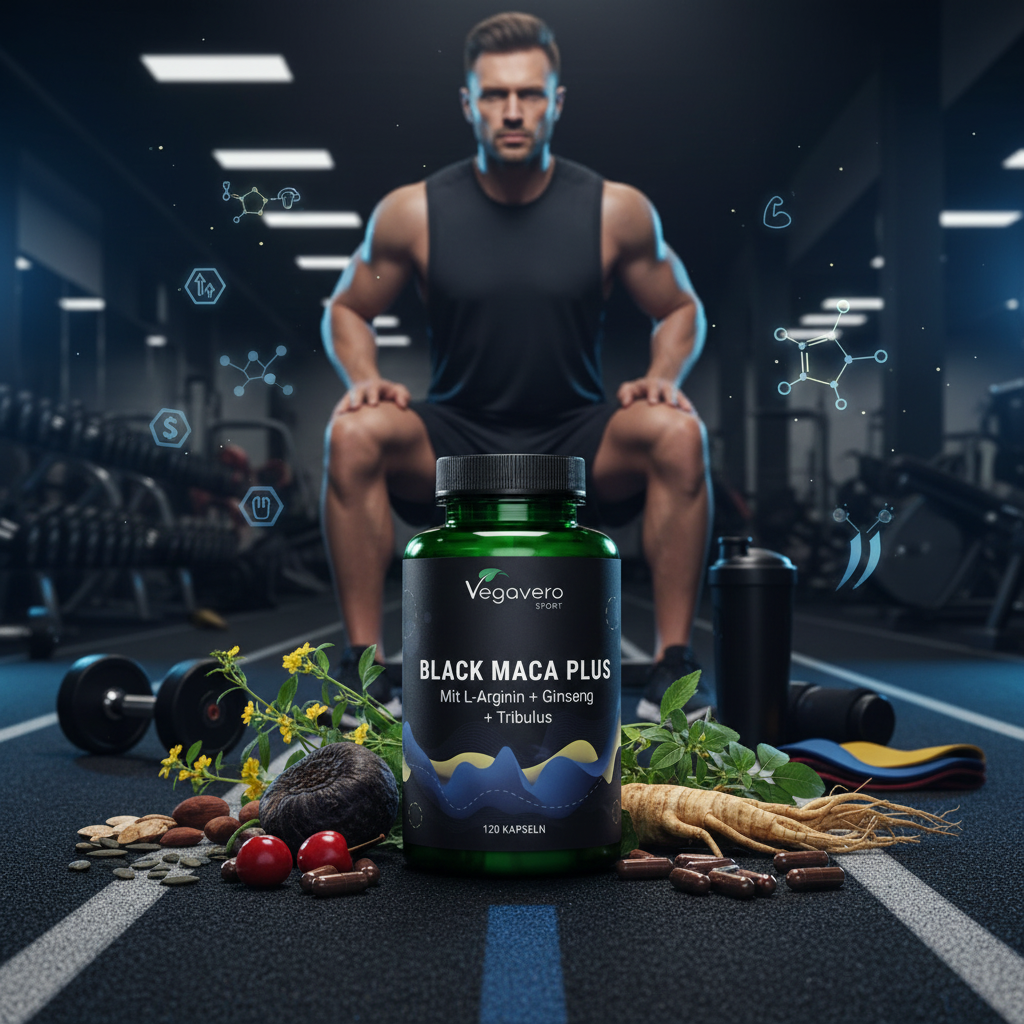 Maca Negra Plus - Imagen de estilo de vida con rendimiento deportivo y vitalidad