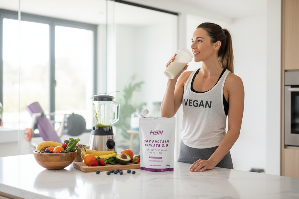 Estilo de vida fitness con Proteína de Soja HSN