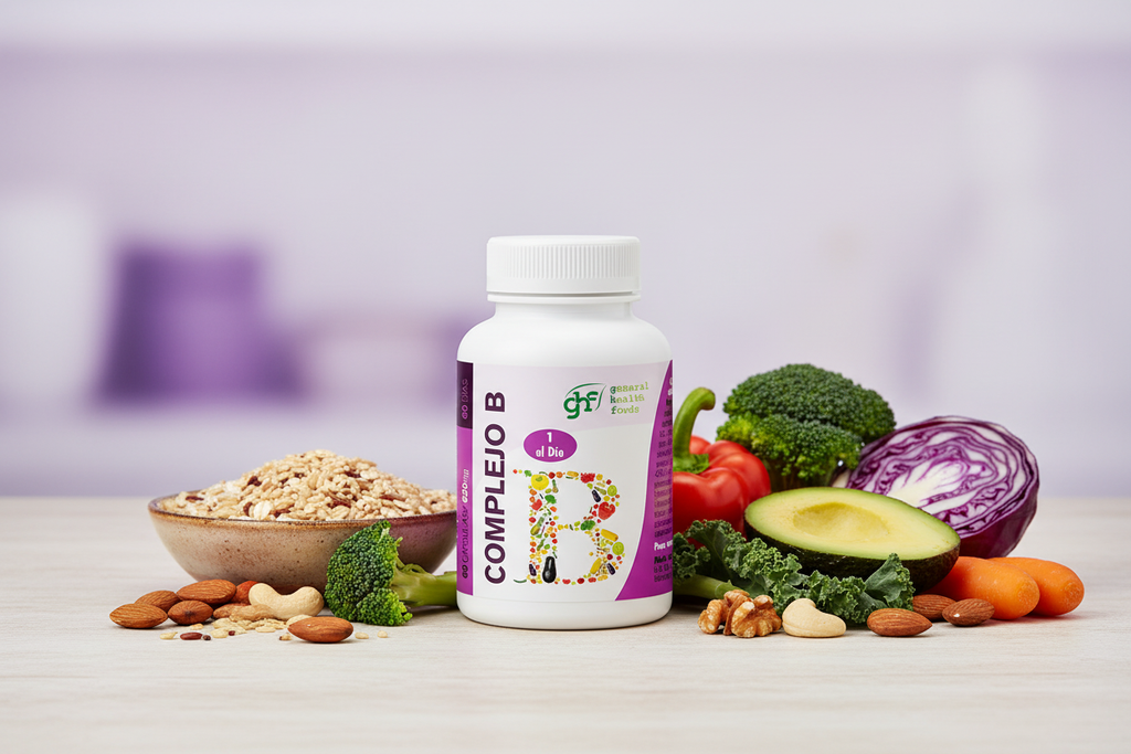 Vitamina B Complex con alimentos ricos en B