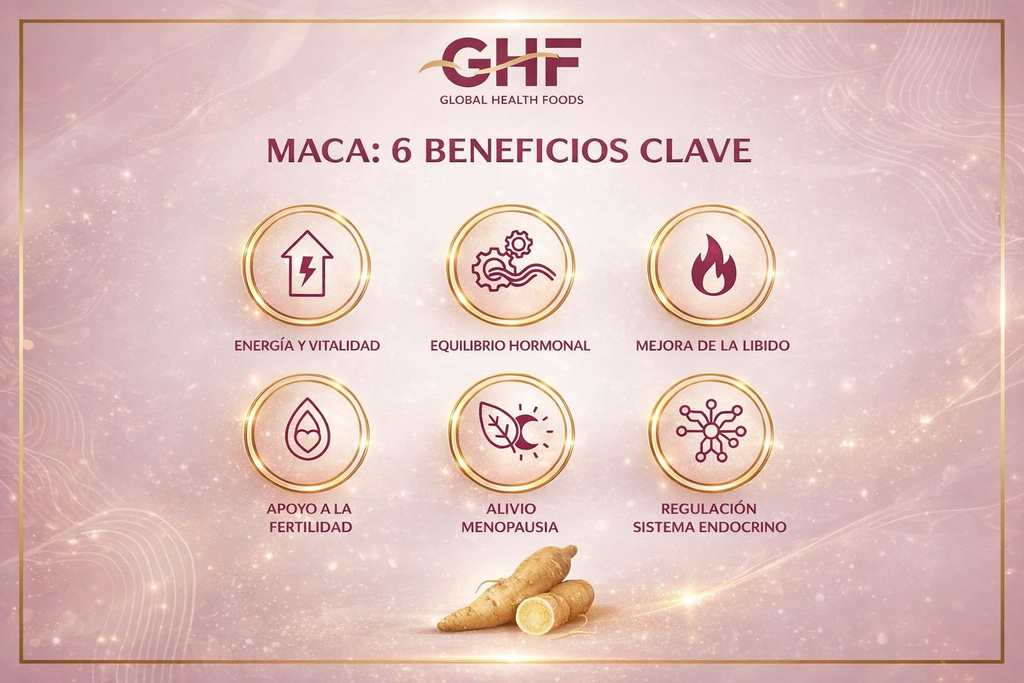 GHF Maca 500mg Lepidium Meyenii with L-Arginine - 100 Tablets