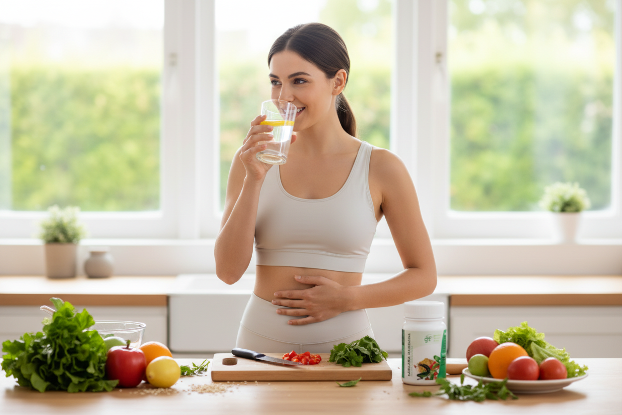 Estilo de vida - Persona con salud digestiva