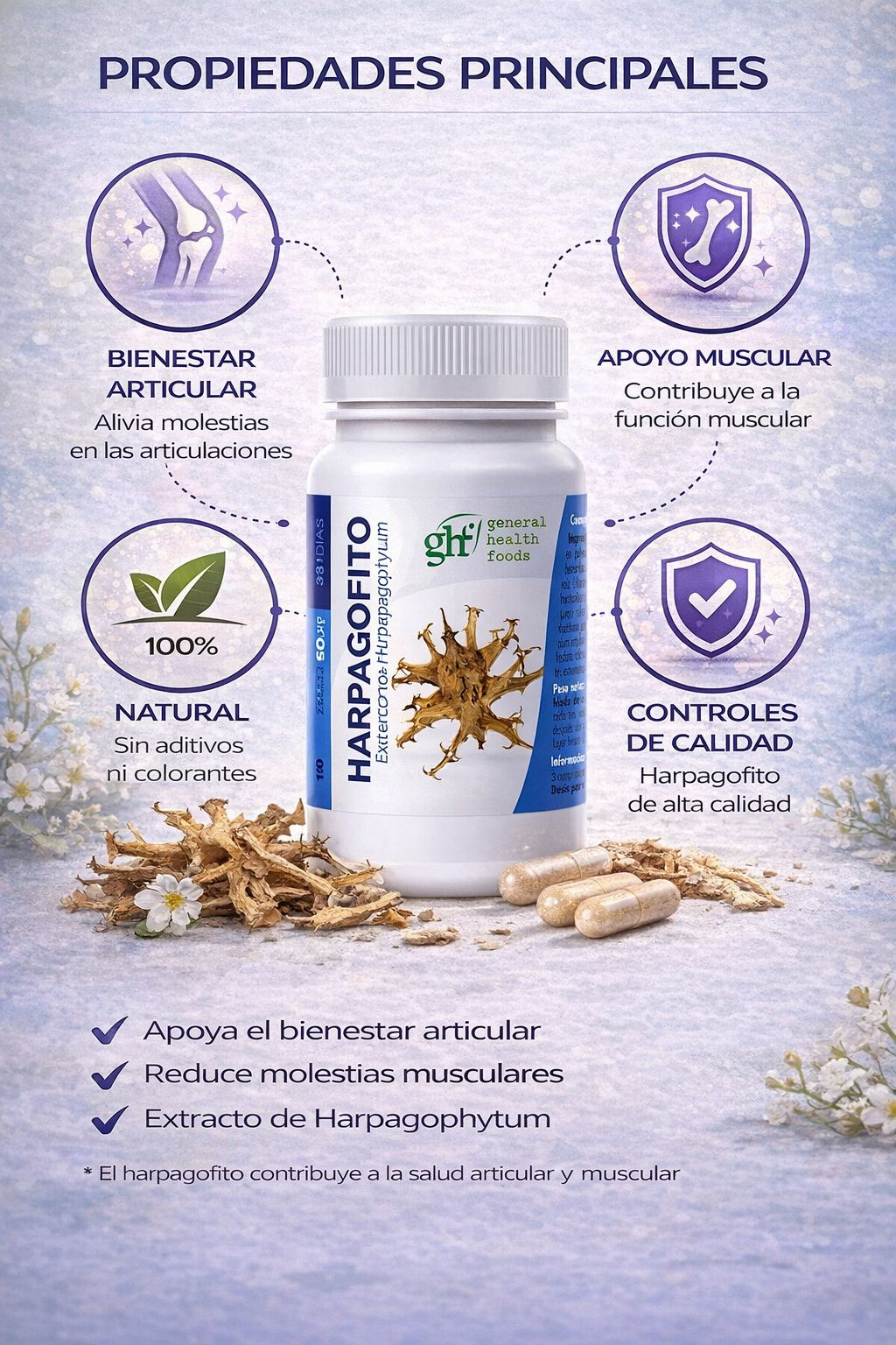 GHF Harpagofito 500mg 100 comprimidos