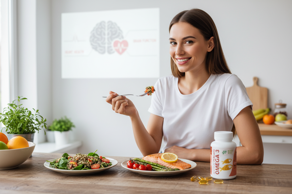 Estilo de vida - Persona saludable con Omega-3