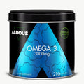 Aldous Omega 3 Premium Quality 3000mg with EPA 540mg and DHA 360mg - 210 Capsules