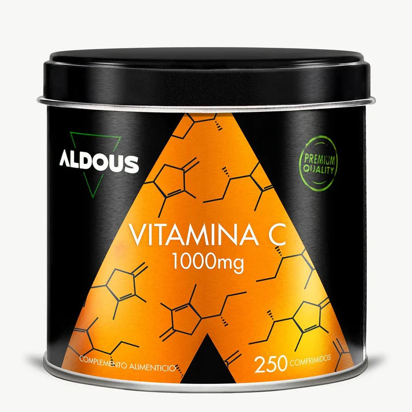 Vitamina C Pura 1000 mg | Sistema Inmunitario, Energía y Antioxidante | 250 Comprimidos Aldous